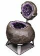Amethyst Jewelry Box Geode On Stand - Gorgeous #94323-6